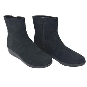 Cole Haan Waterproof Black‎ Suede Ankle Boots 8.5B